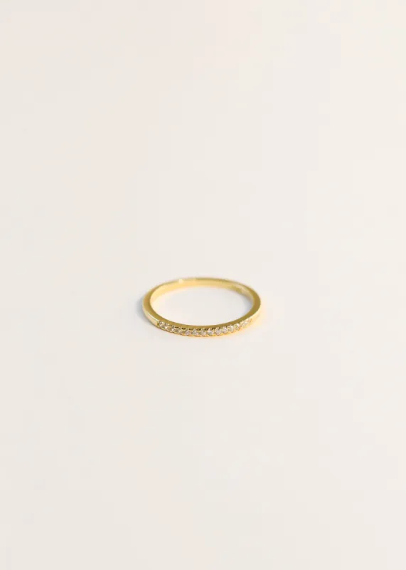 Half Pavé Ring sold by JaxKelly