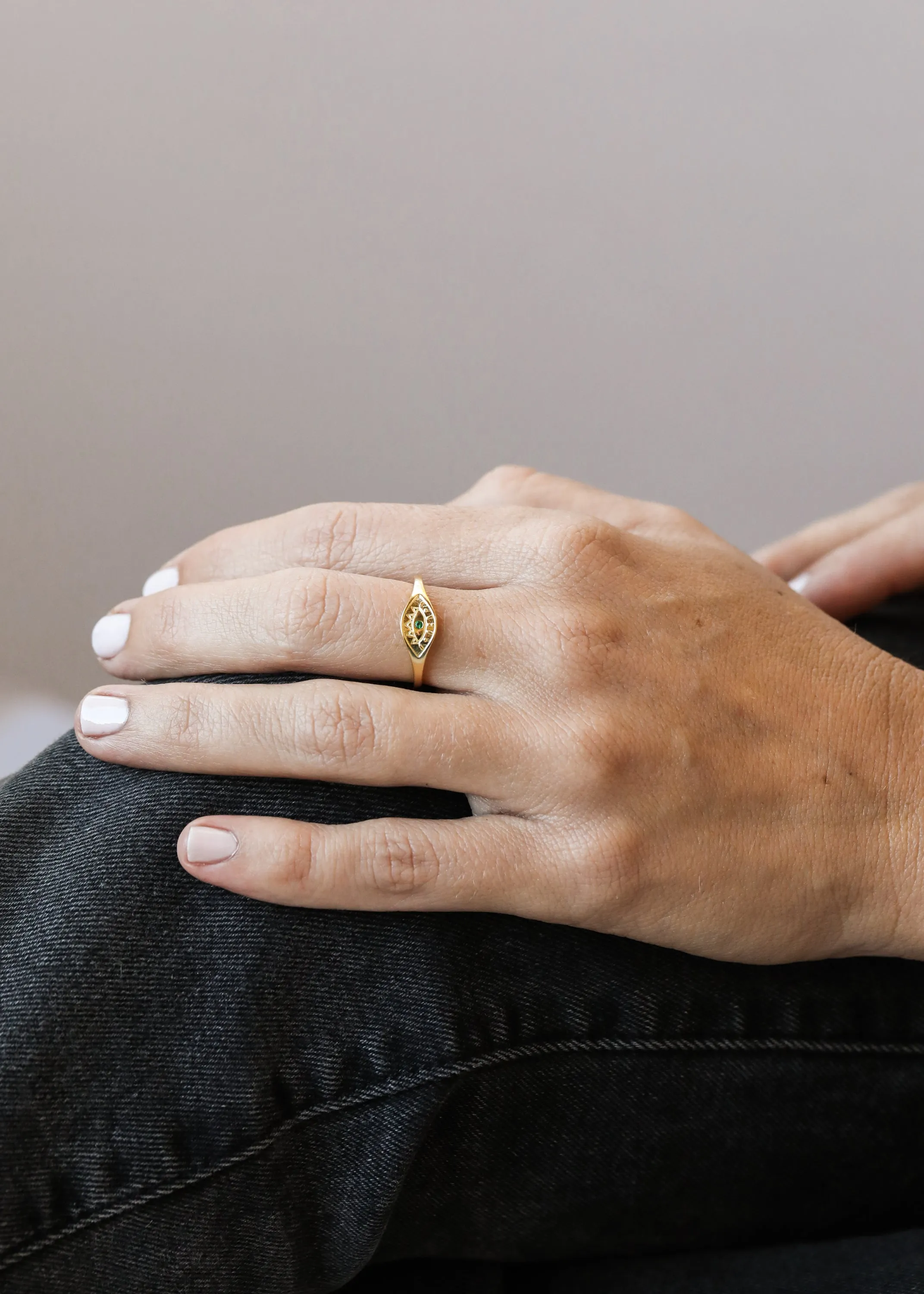 Emerald Evil Eye Ring sold by JaxKelly product image thumbnail 2