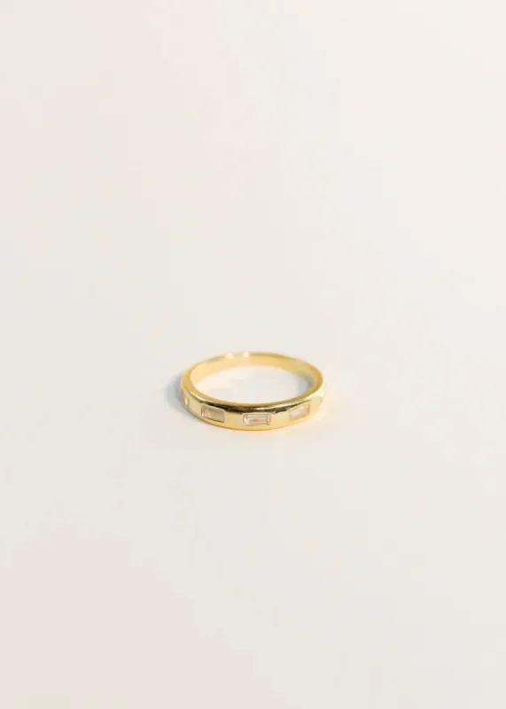 Inset Baguette Ring sold by JaxKelly