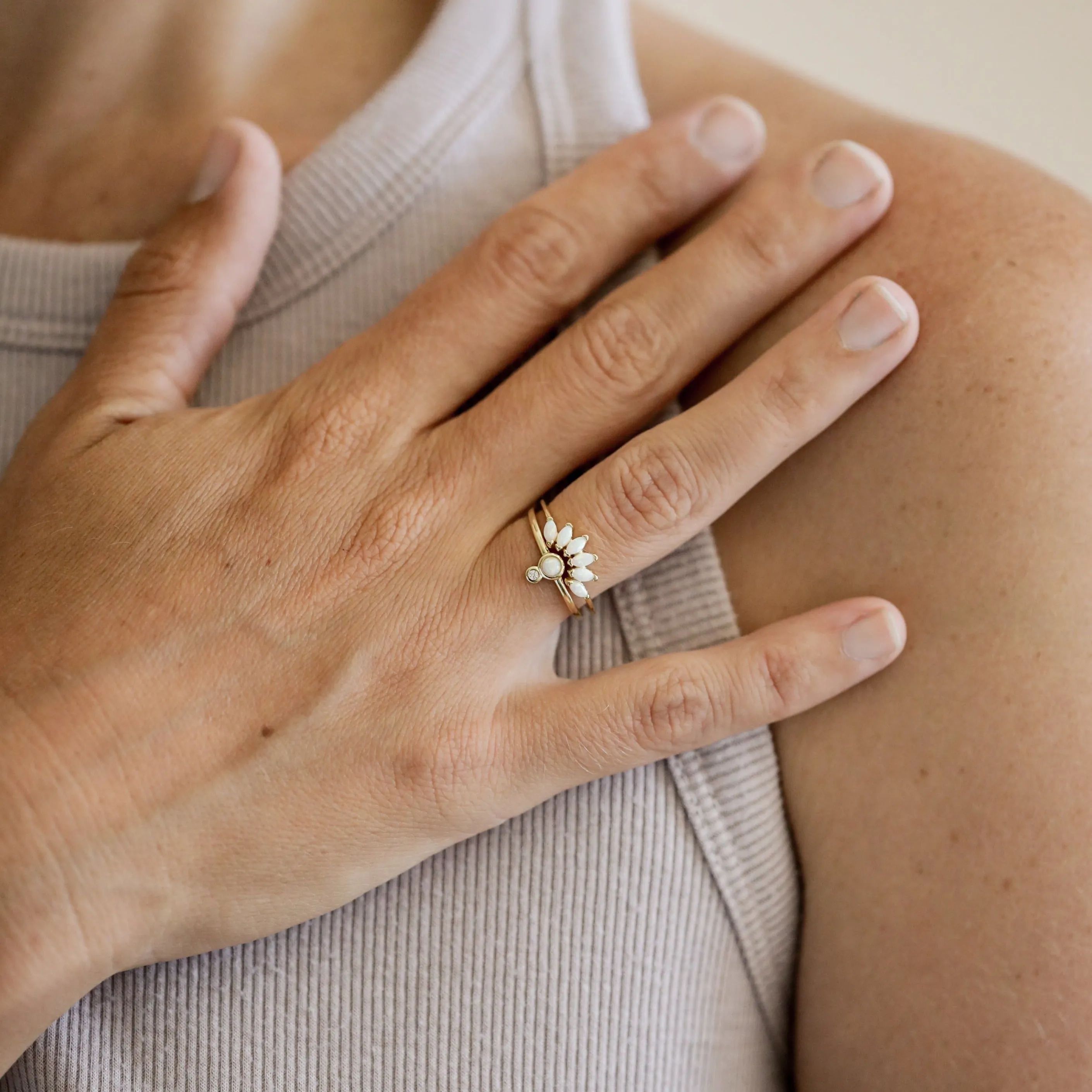 Opal Infinity Ring sold by JaxKelly product image thumbnail 2