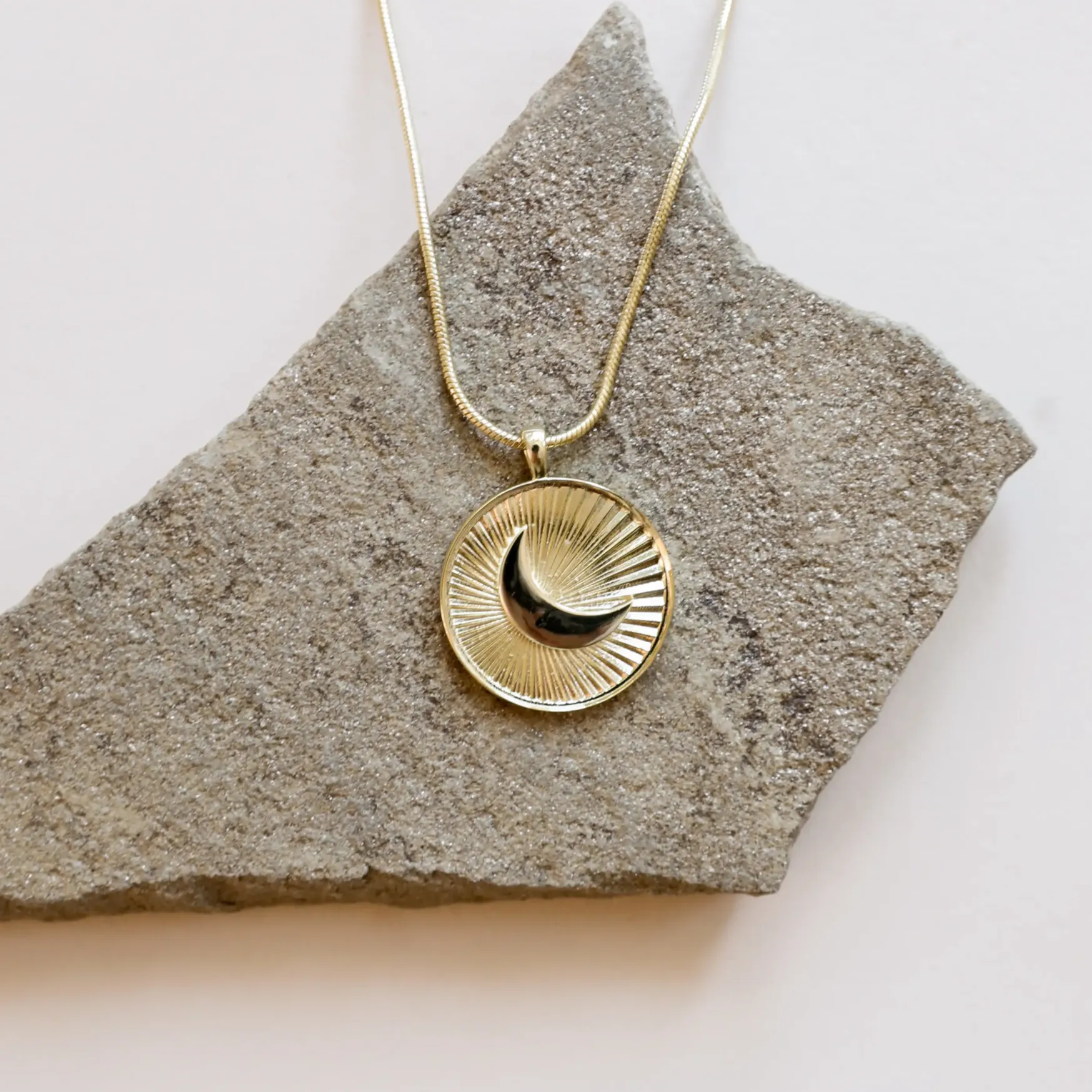 Crescent Moon Coin Necklace sold by JaxKelly