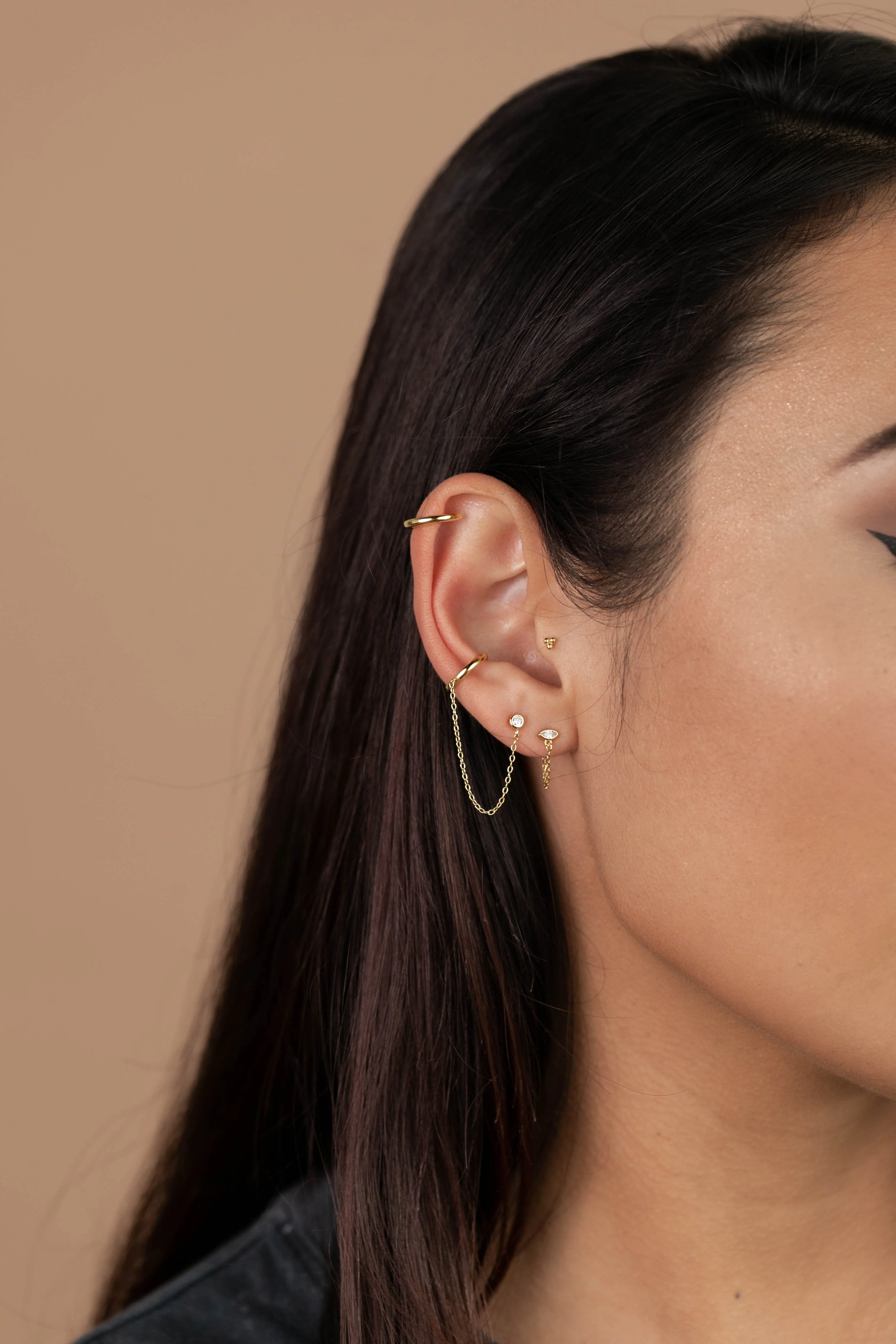 Stud Chain Huggie sold by JaxKelly product image thumbnail 2