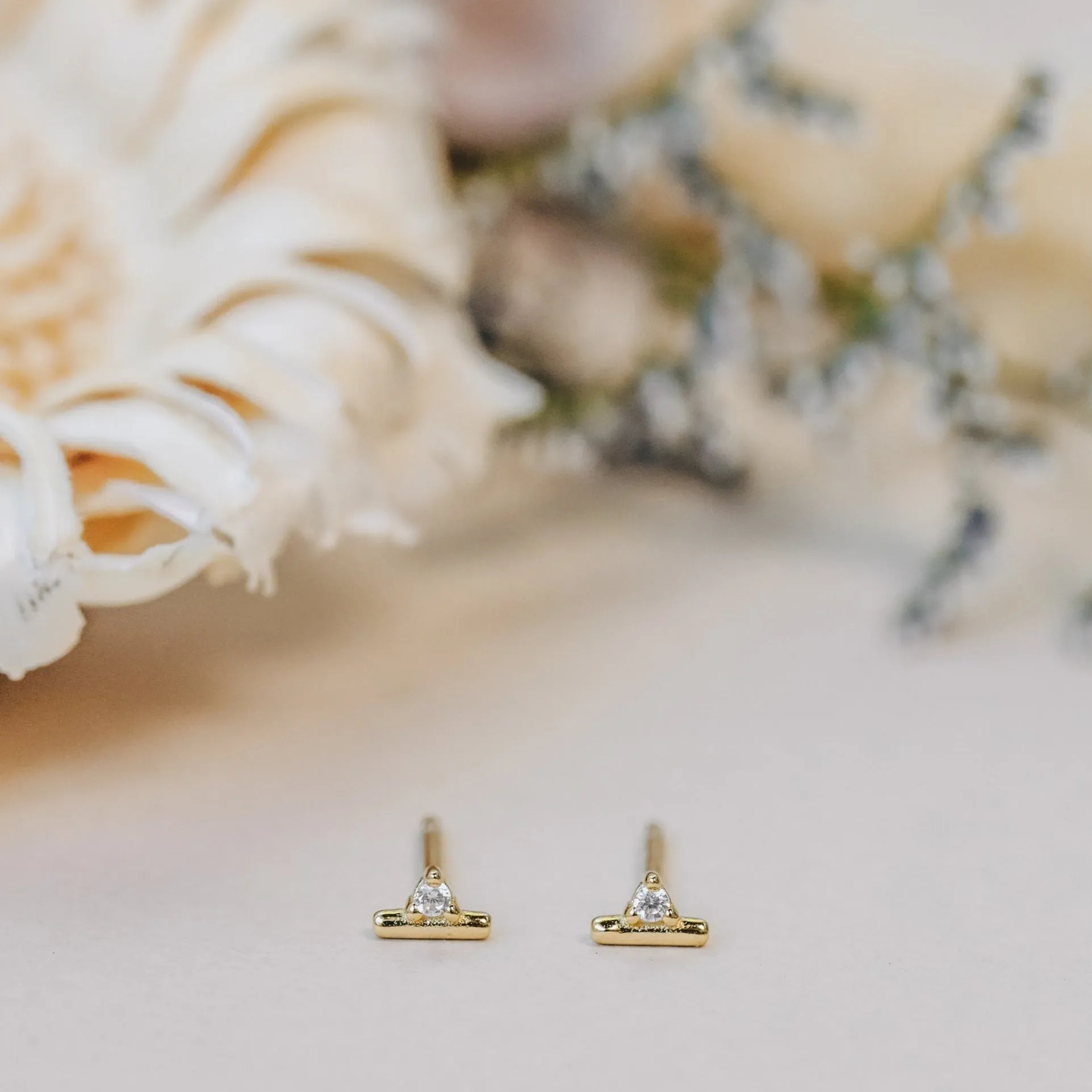 Stud Bar - White CZ sold by JaxKelly