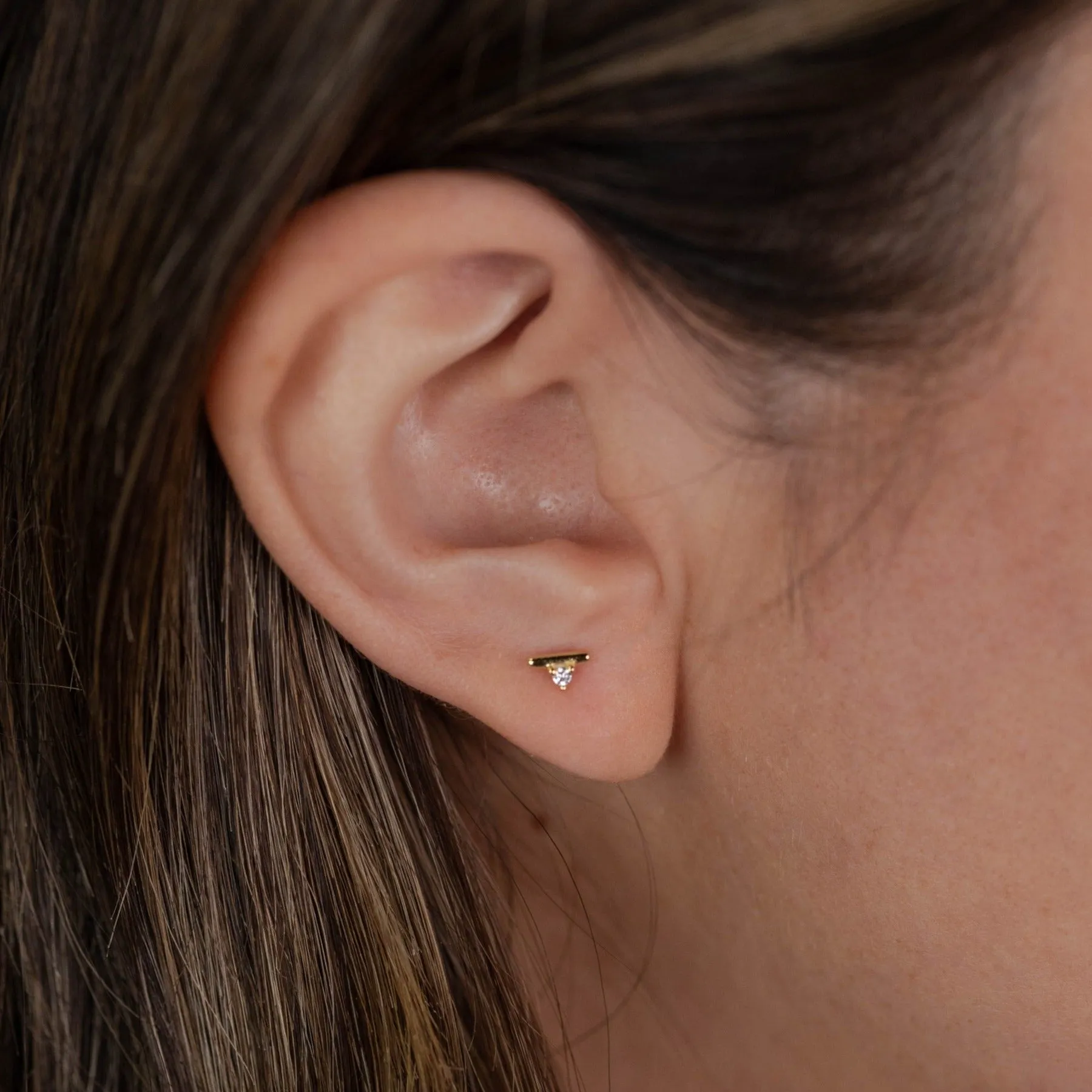 Stud Bar - White CZ sold by JaxKelly product image thumbnail 4