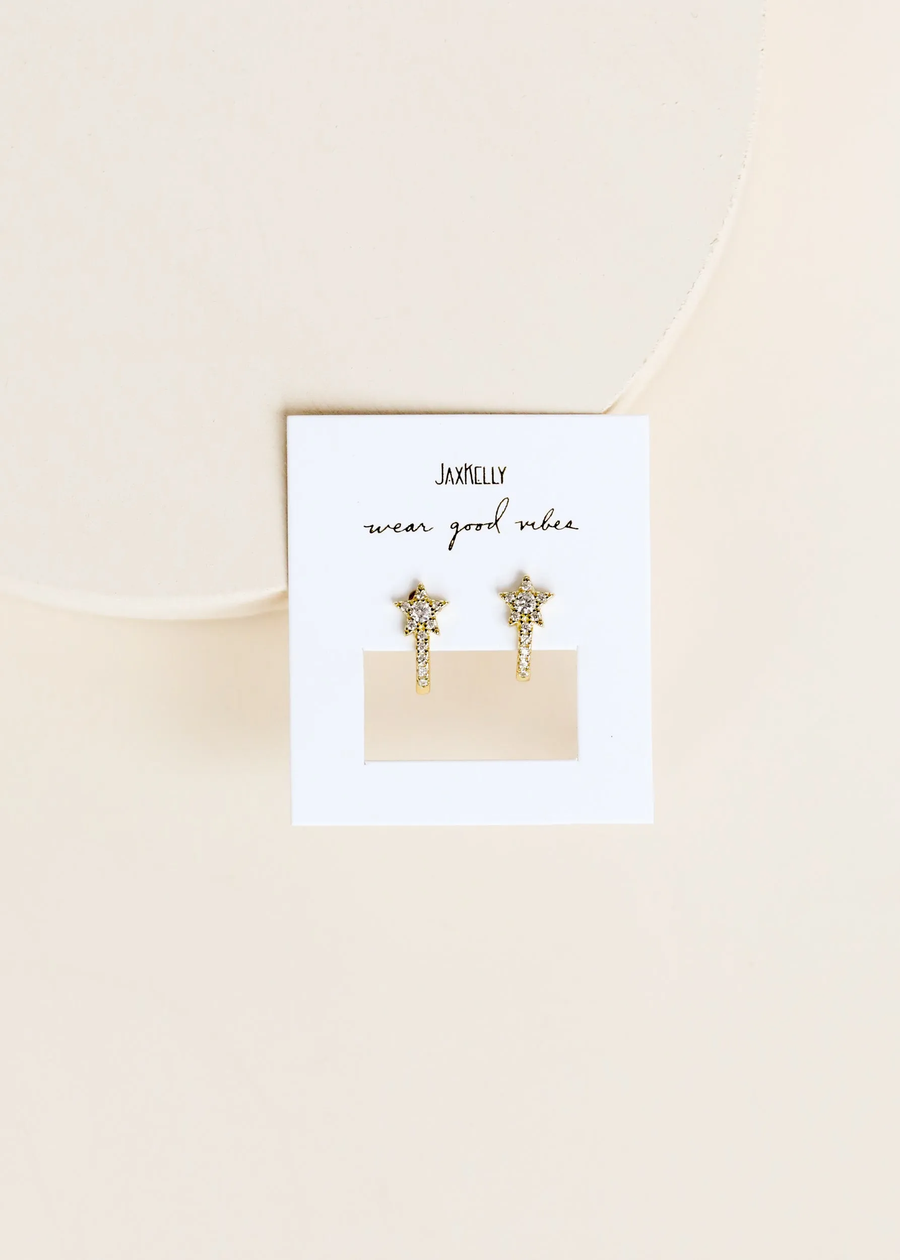 Star Pavé Huggie sold by JaxKelly product image thumbnail 3