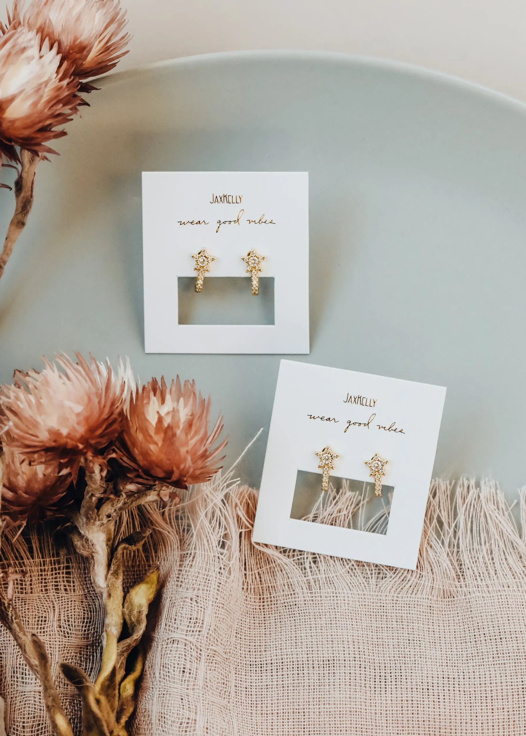 Star Pavé Huggie sold by JaxKelly product image thumbnail 2