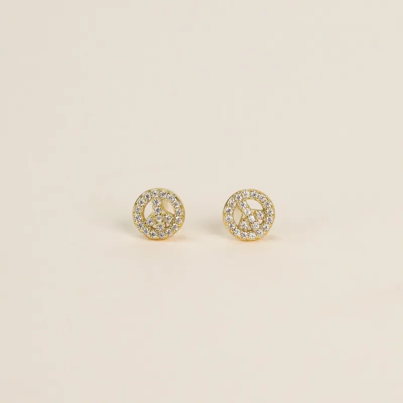 Pavé Peace Sign sold by JaxKelly
