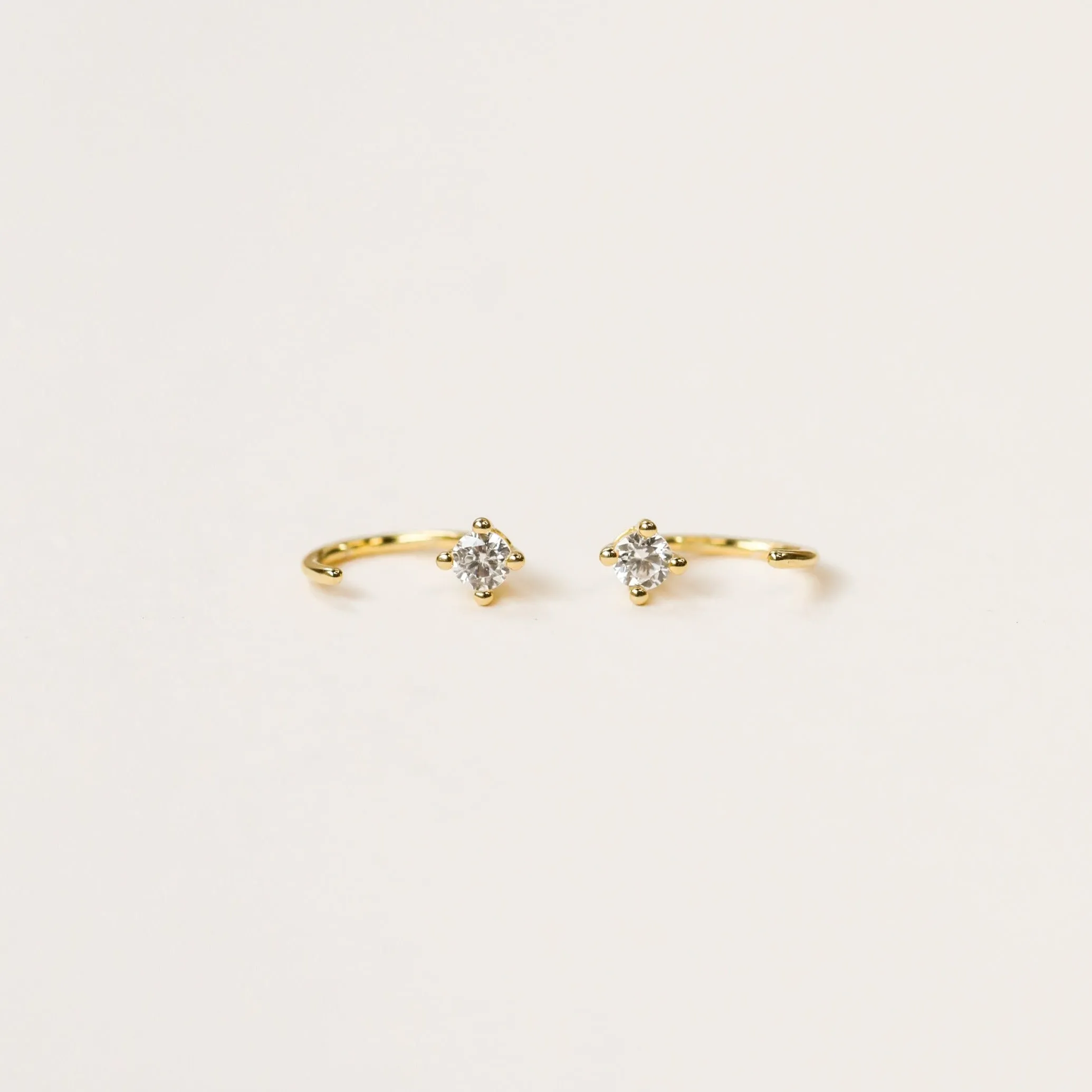 White CZ Huggie sold by JaxKelly