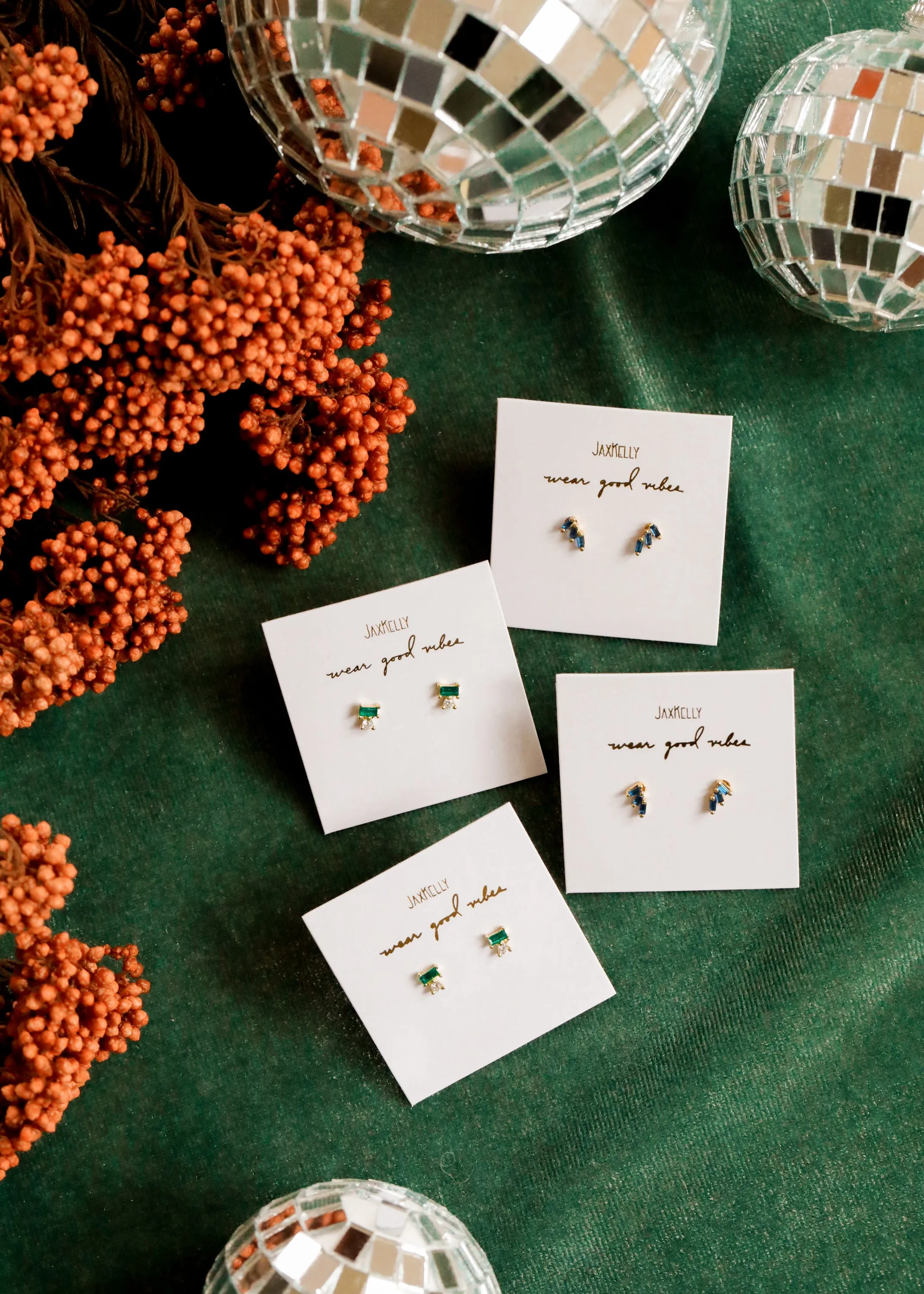 Emerald Double Stud Stack sold by JaxKelly product image thumbnail 3