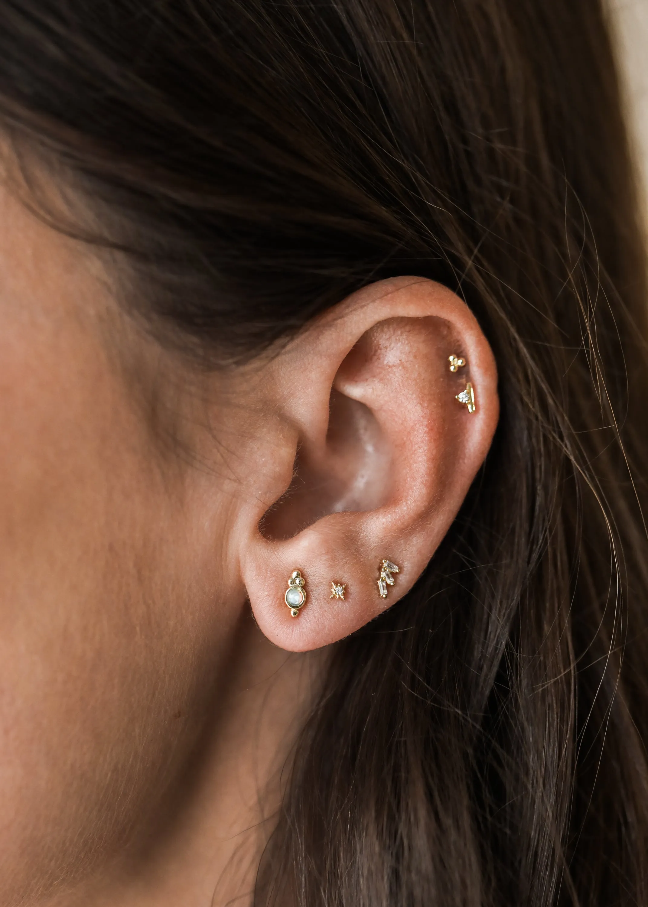 Tri Ball Studs - Fire Opal sold by JaxKelly product image thumbnail 3