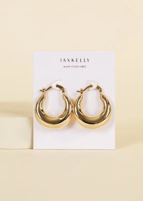 Sculptural Wide Hoop - Earring sold by JaxKelly