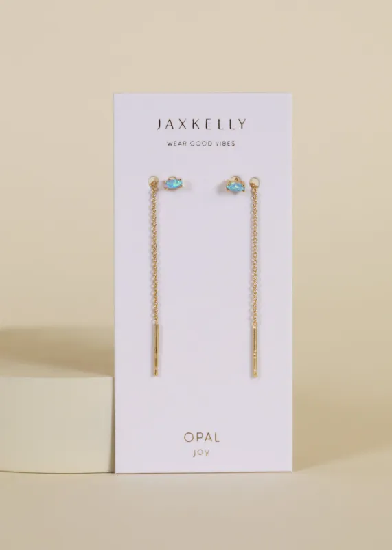 Fire Opal Studded Threader sold by JaxKelly