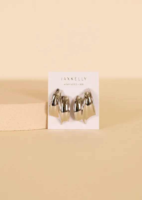 Silver Bold Wave - Earring sold by JaxKelly