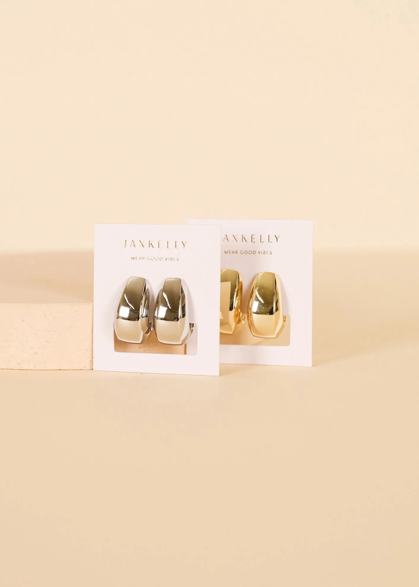 Silver Bold Drop Earring sold by JaxKelly product image thumbnail 2