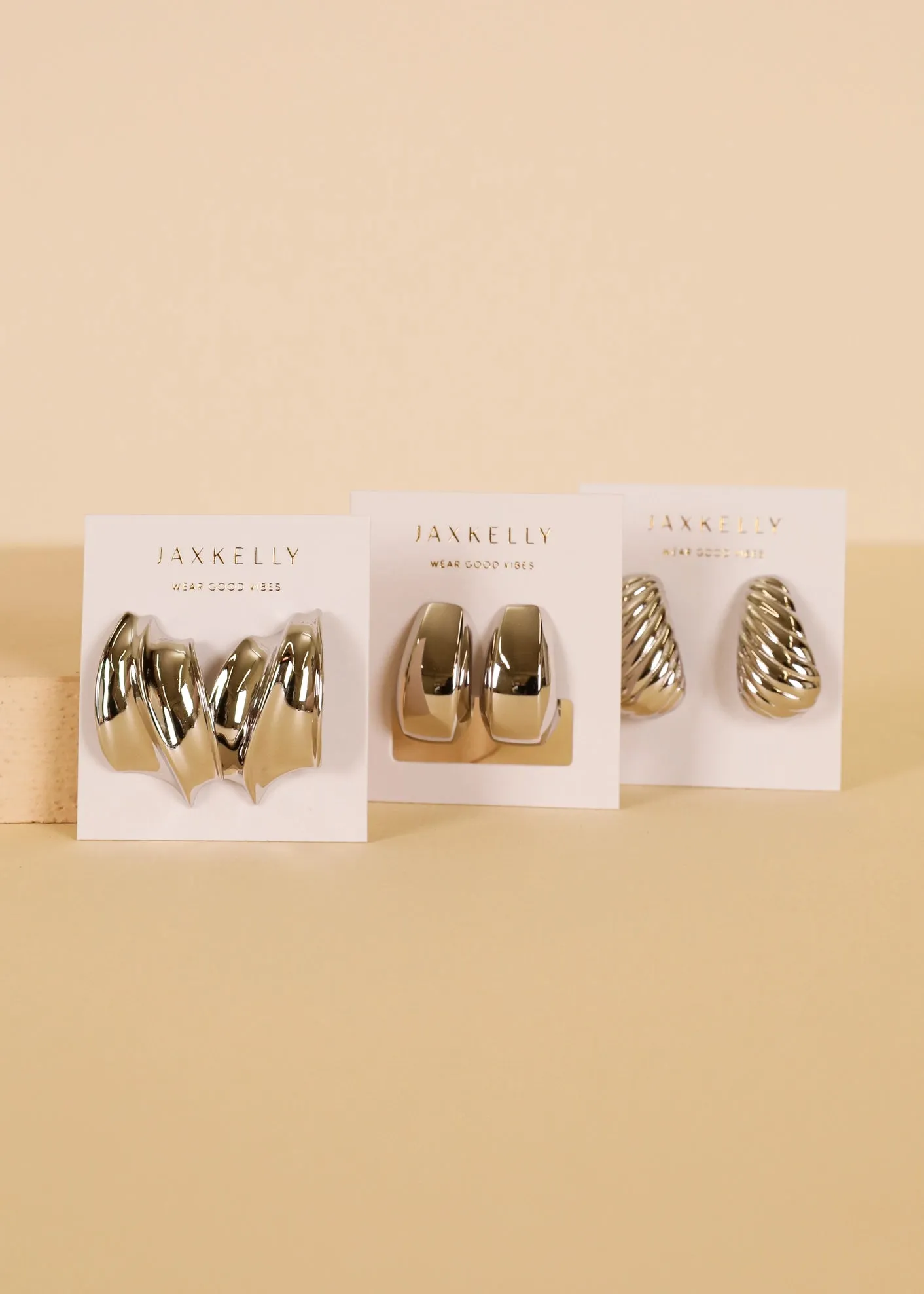 Silver Bold Drop Earring sold by JaxKelly product image thumbnail 3