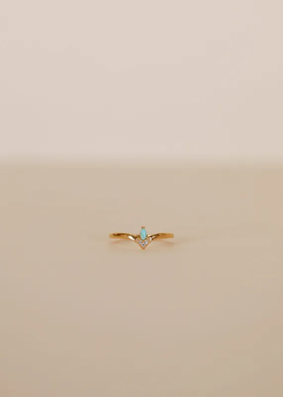 Floating Gemstone Ring - Turquoise sold by JaxKelly