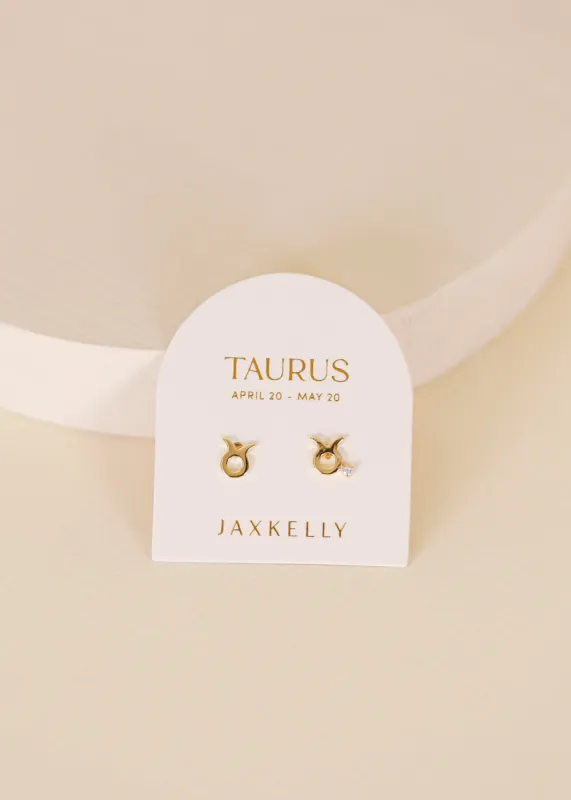 Zodiac Earrings - Taurus sold by JaxKelly