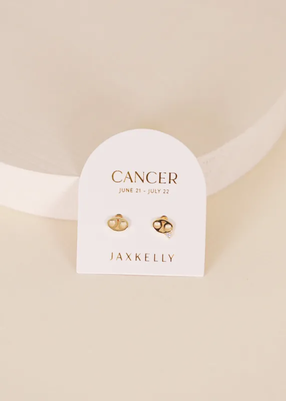Zodiac Earrings - Cancer sold by JaxKelly