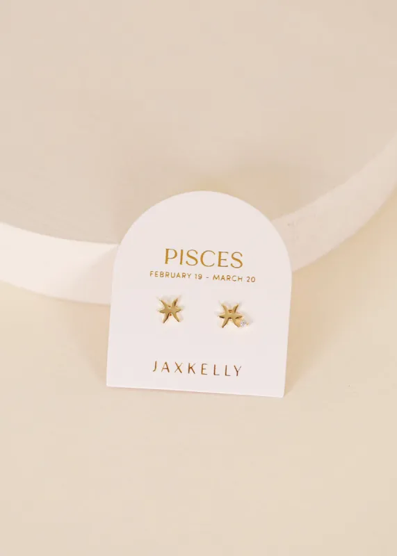 Zodiac Earrings - Pisces sold by JaxKelly