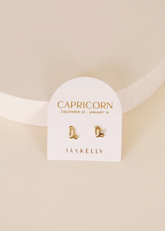 Zodiac Earrings  - Capricorn sold by JaxKelly