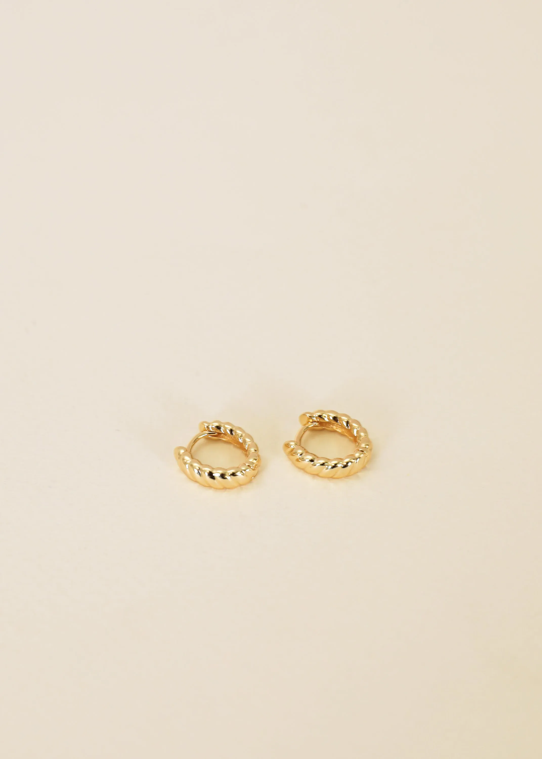 Small Channel Gold Hoop sold by JaxKelly product image thumbnail 3