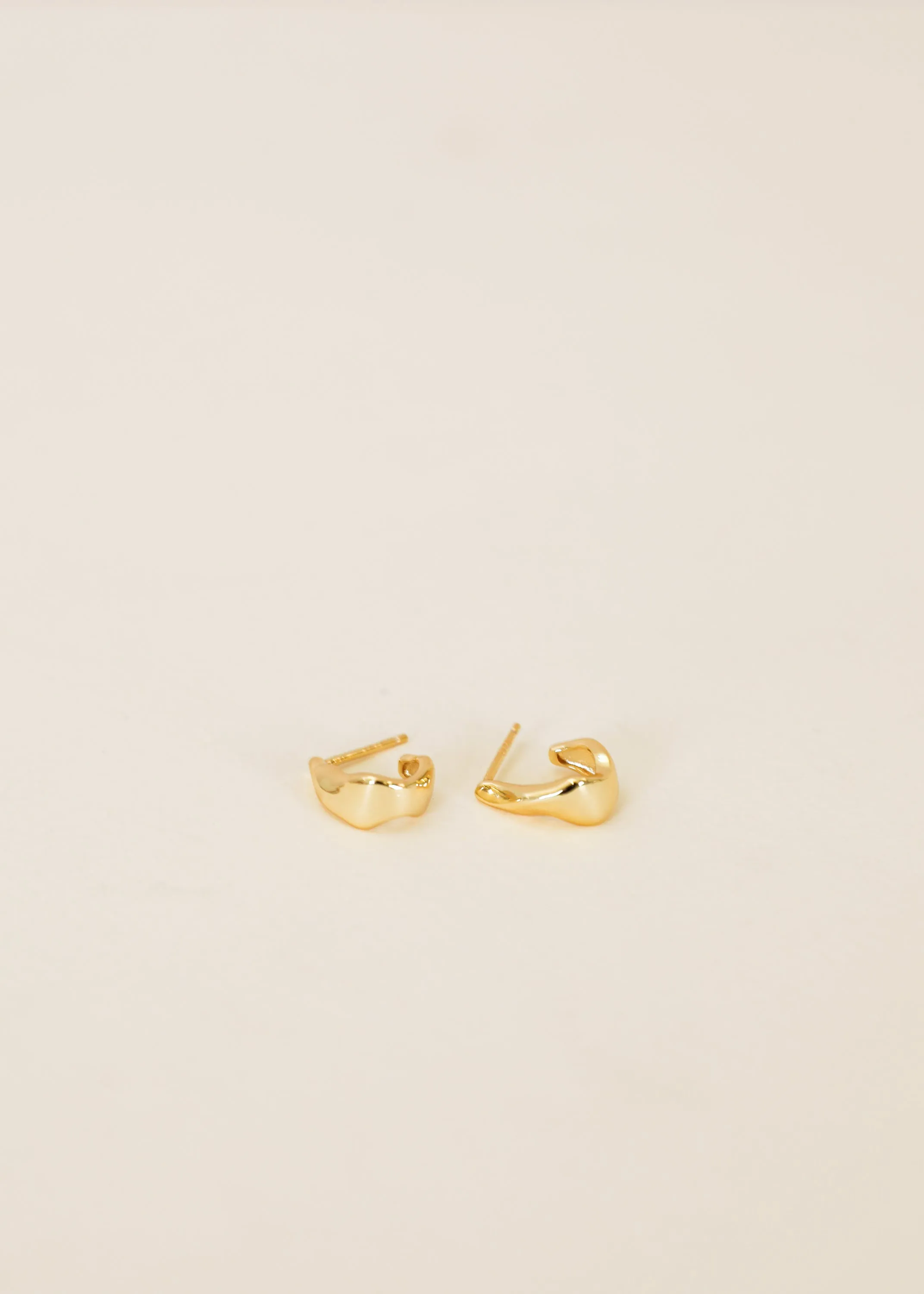 Small Ripple Gold Hoop sold by JaxKelly product image thumbnail 4