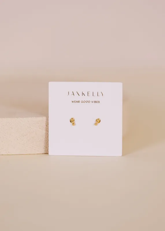 Petite 3 Ball Gold Earrings sold by JaxKelly