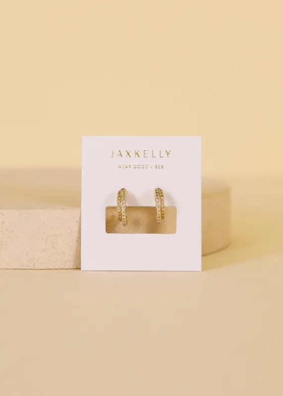 Double Champagne Hoop - Earrings sold by JaxKelly