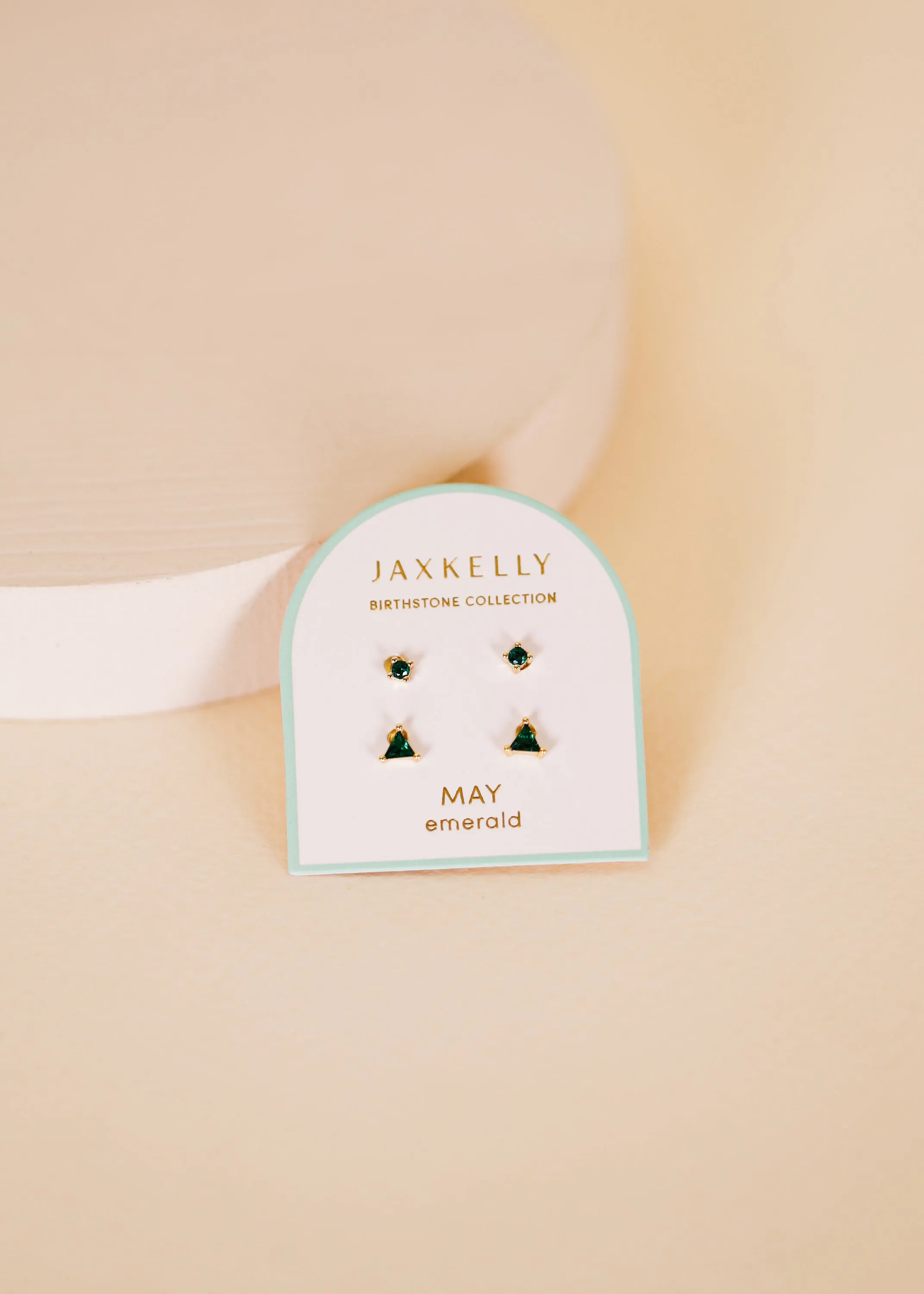 Birthstone Stud Earring Set - May sold by JaxKelly