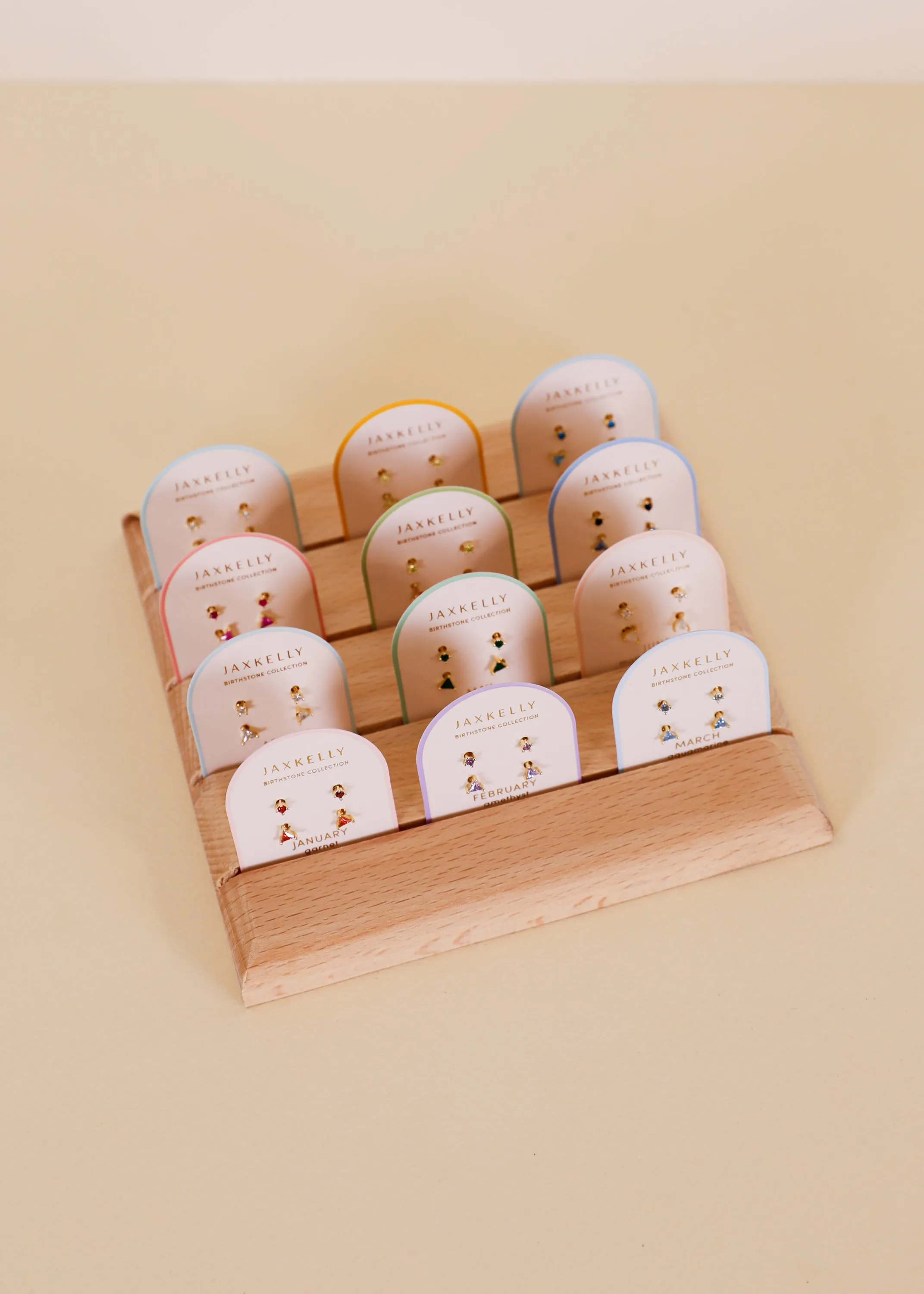 Birthstone Stud Earring Set - July sold by JaxKelly product image thumbnail 2