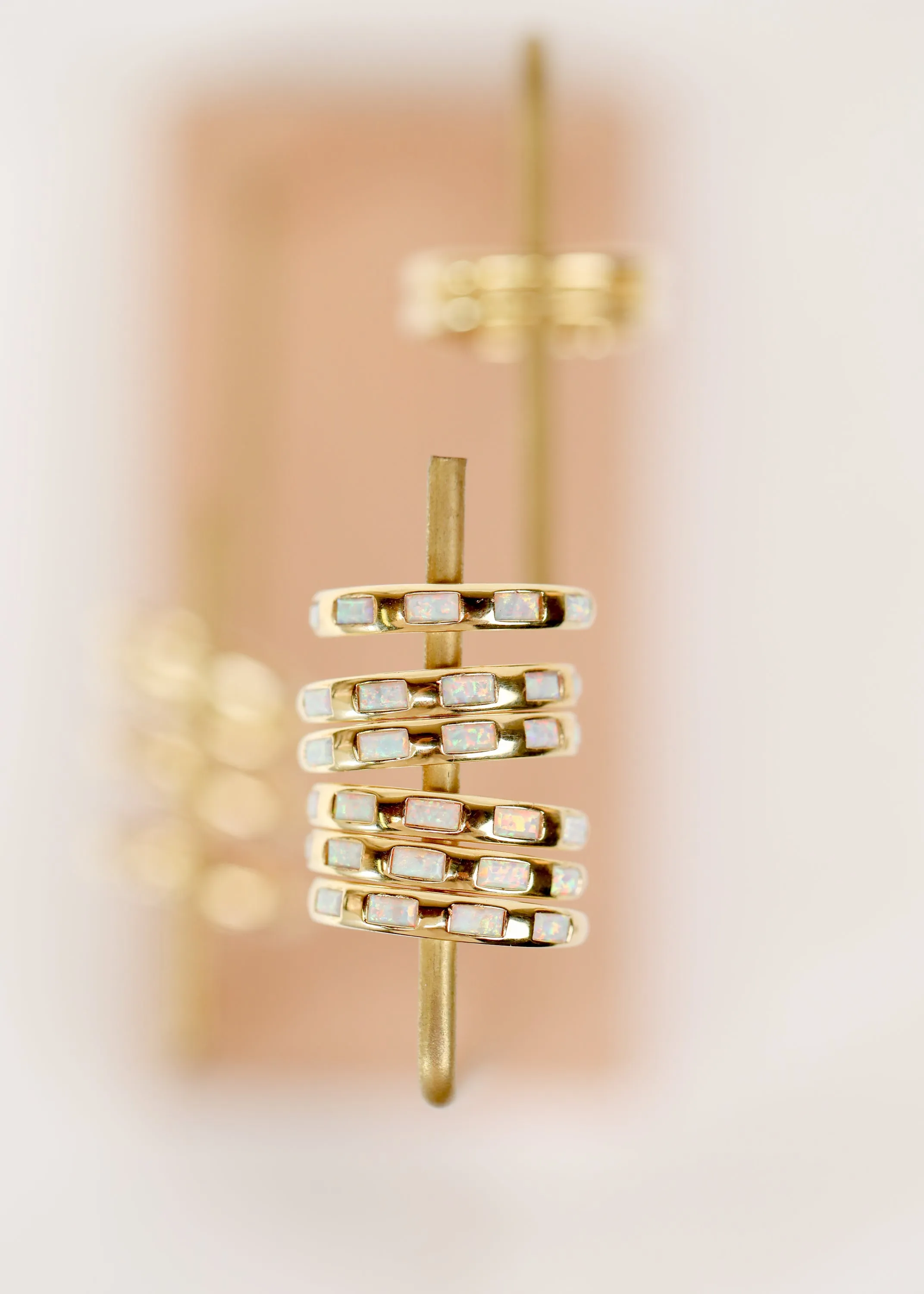 White Opal Inset Baguette sold by JaxKelly product image thumbnail 3