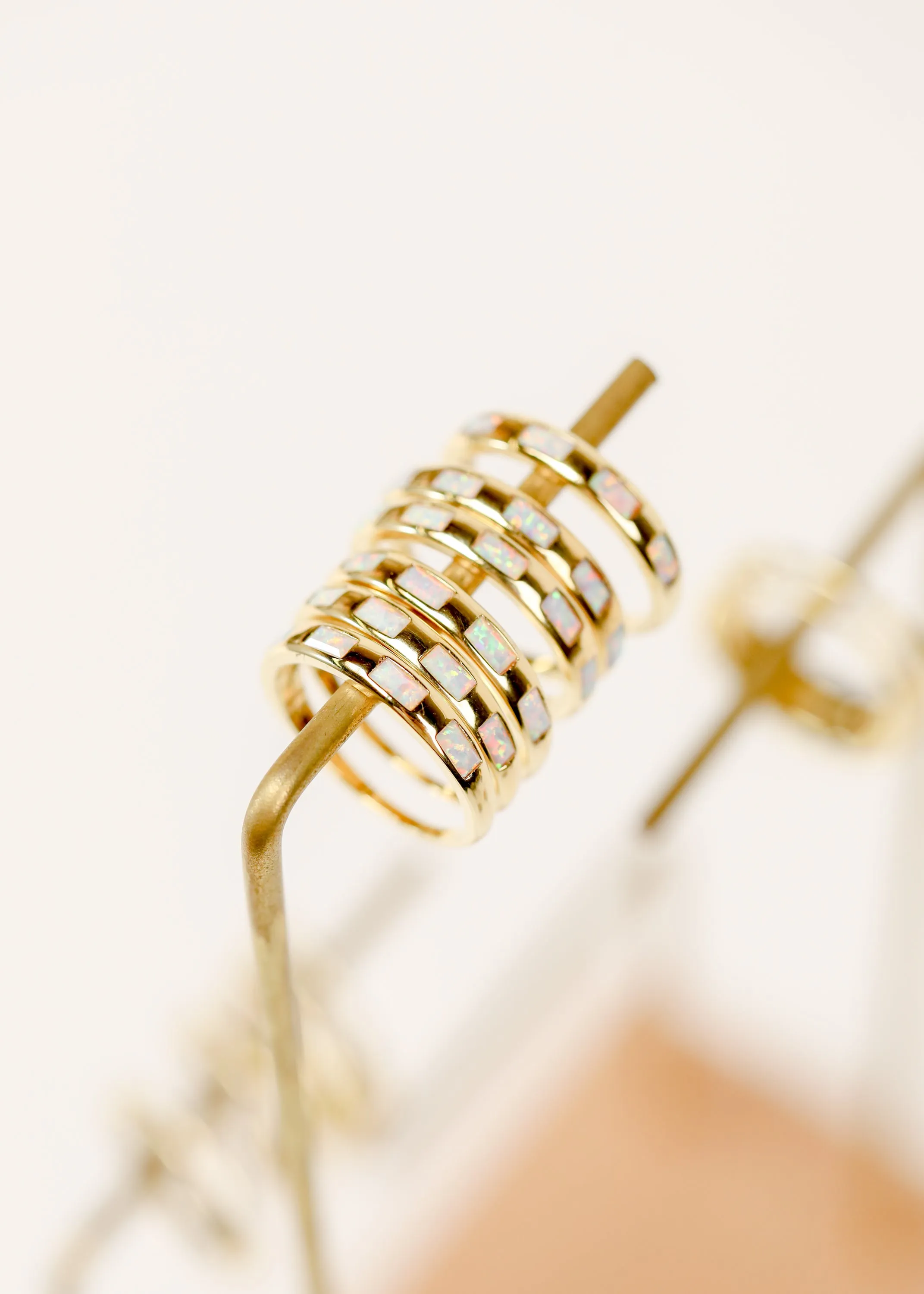 White Opal Inset Baguette sold by JaxKelly product image thumbnail 4