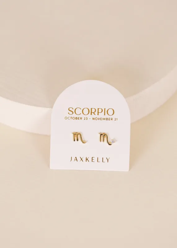 Zodiac Earrings - Scorpio sold by JaxKelly