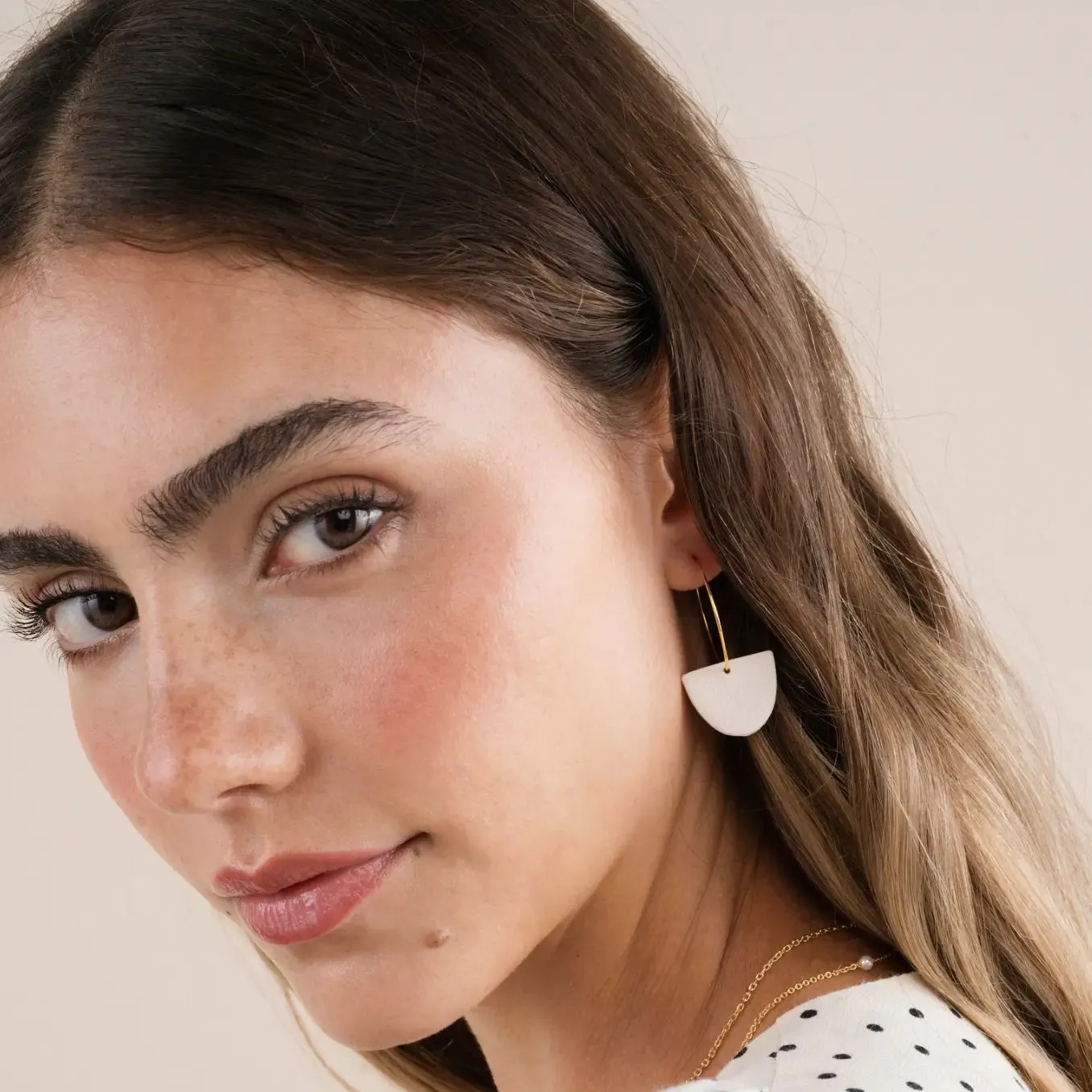 Hoops - Clay Half Moon - Oat Milk sold by JaxKelly product image thumbnail 2