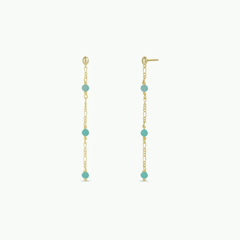 Gemstone Chain Drop - Amazonite sold by JaxKelly