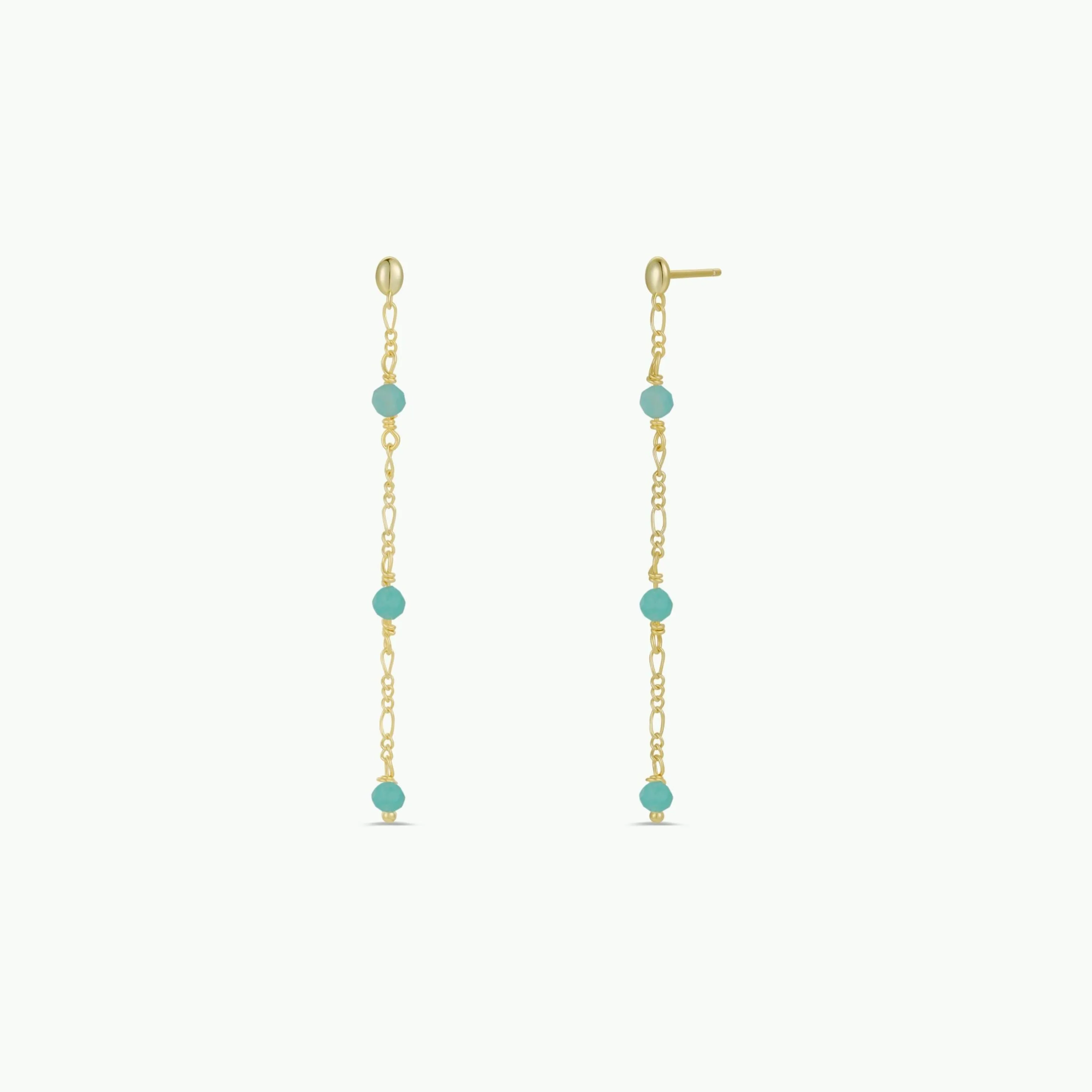 Gemstone Chain Drop - Amazonite sold by JaxKelly