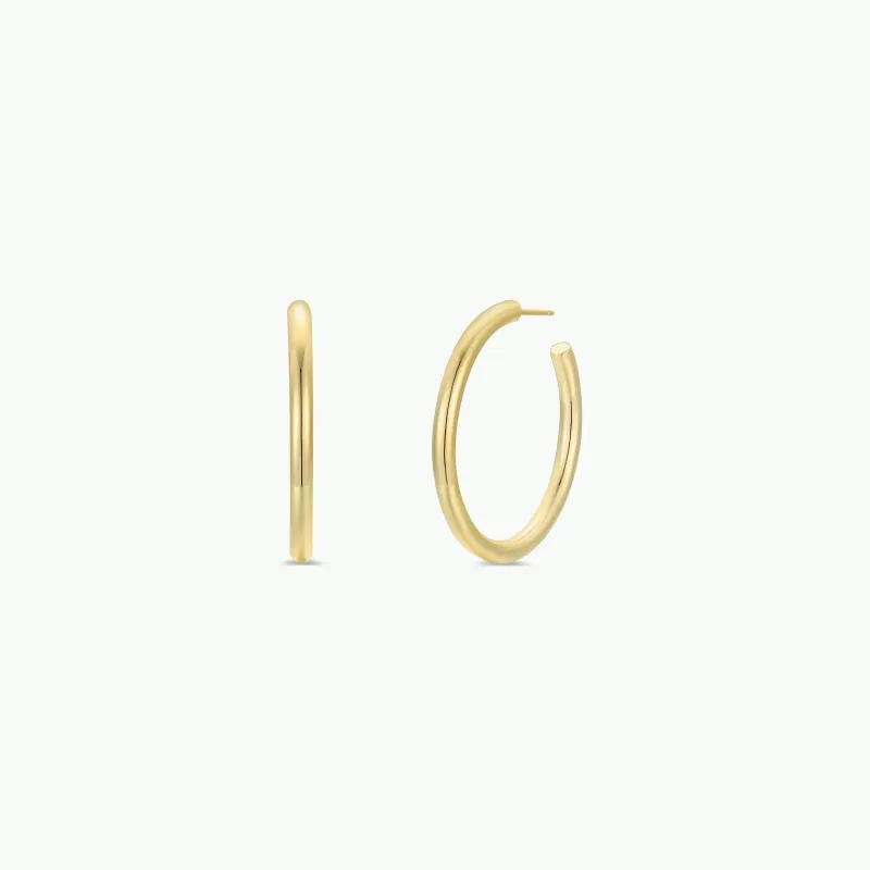 Gold Everyday Hoop - Large made by JaxKelly