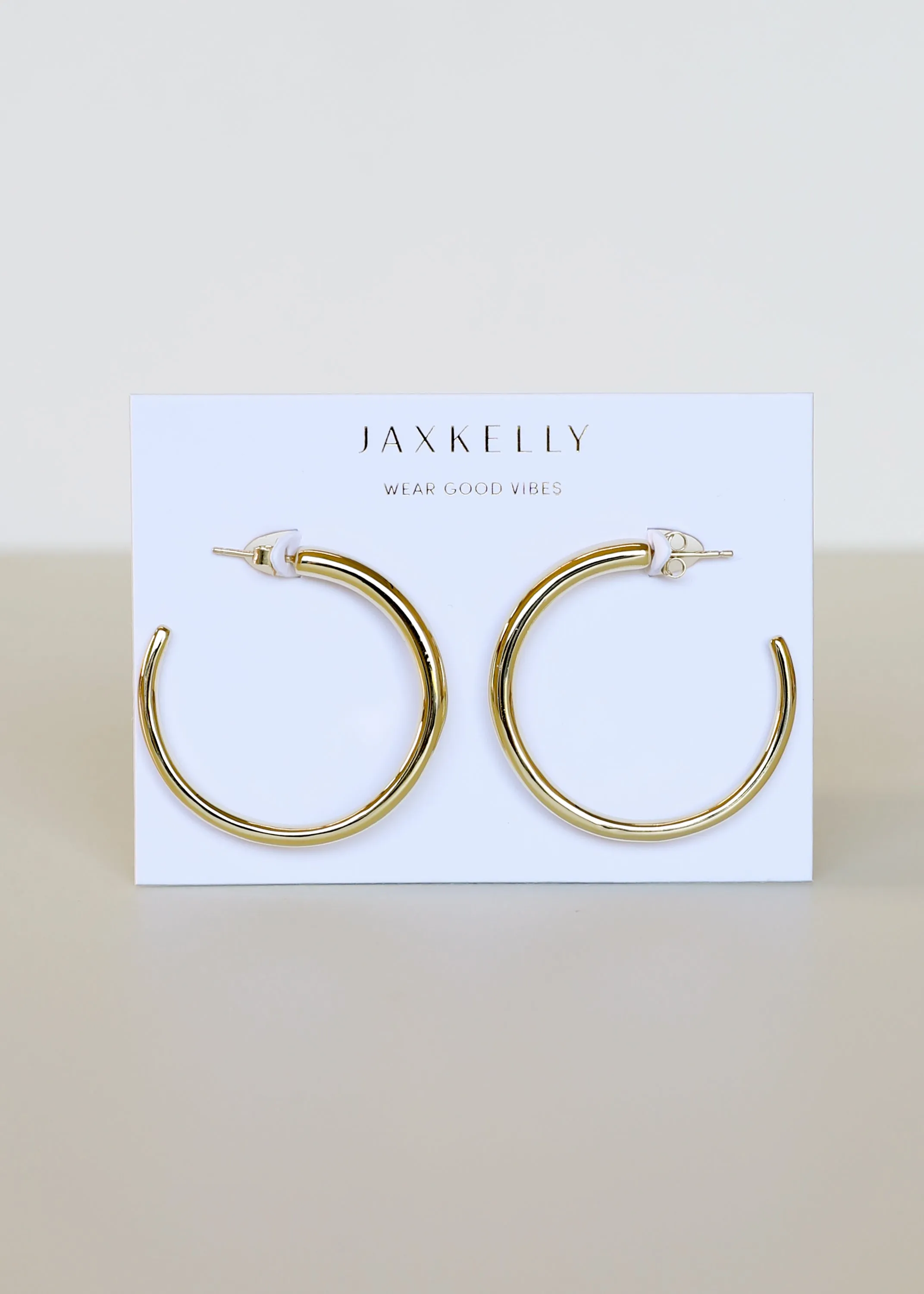 Gold Everyday Hoop - Large sold by JaxKelly product image thumbnail 2