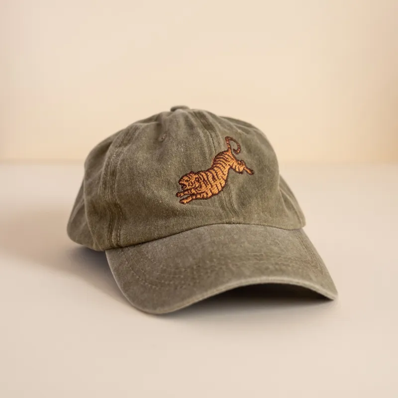 Tiger Embroidered Cap sold by Cai & Jo