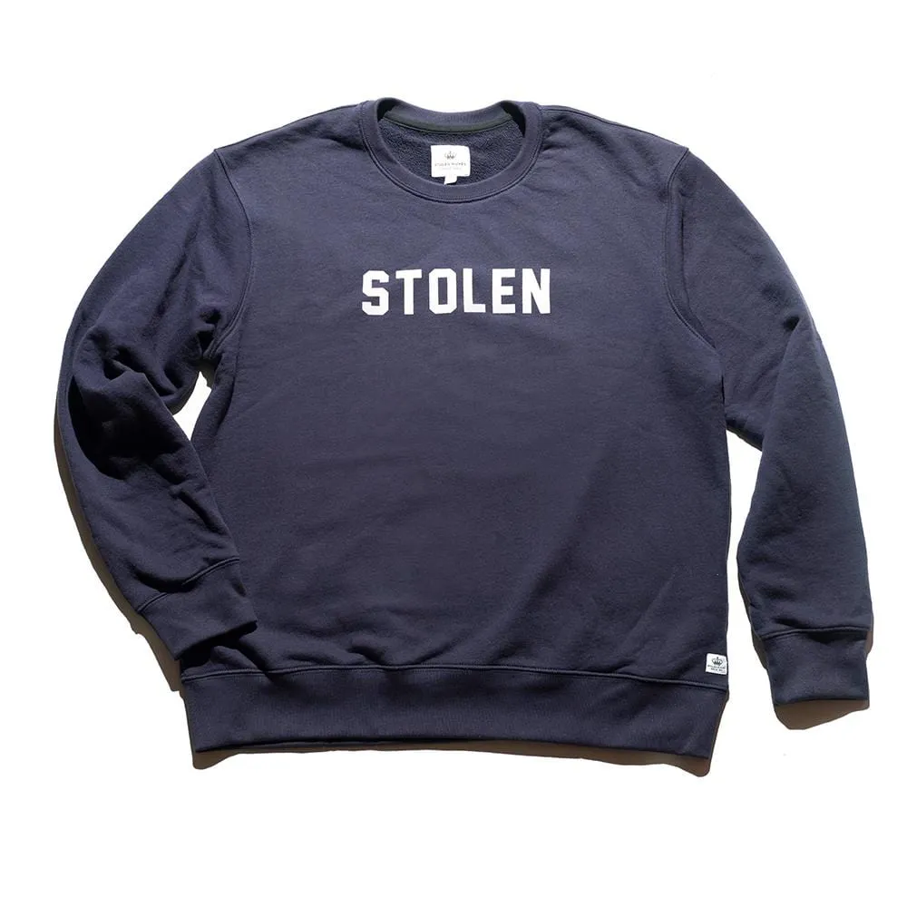 Navy Crew Neck - Logo sold by Stolen Riches