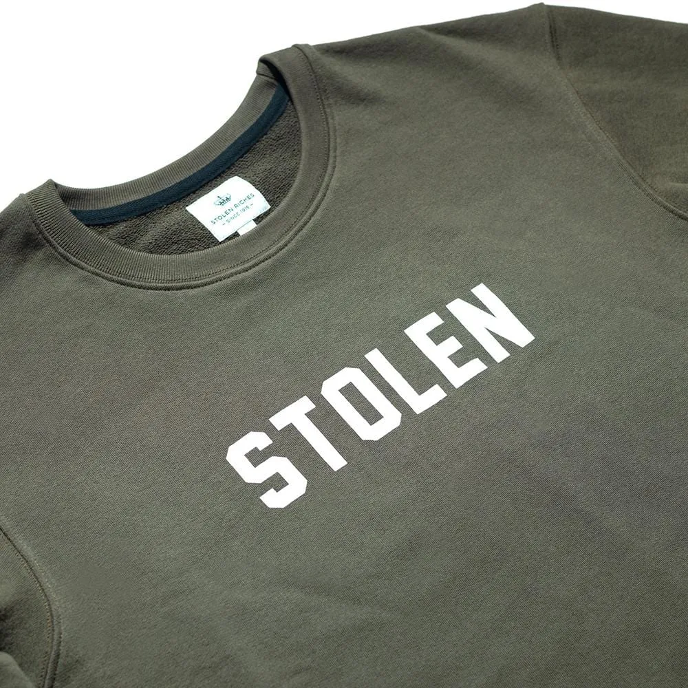 Olive Crew Neck - Logo sold by Stolen Riches product image thumbnail 3