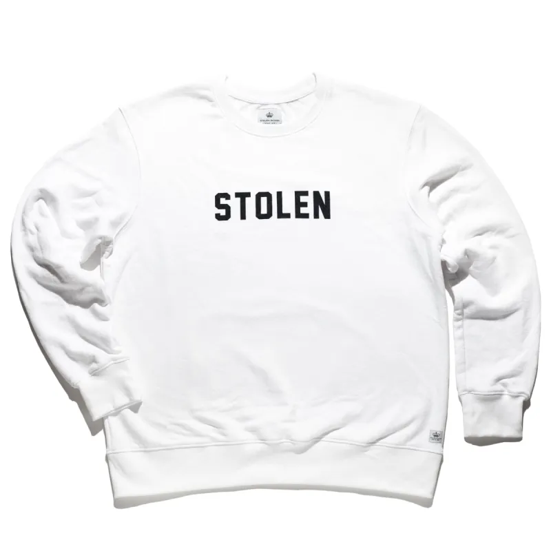 White Crew Neck - Logo sold by Stolen Riches