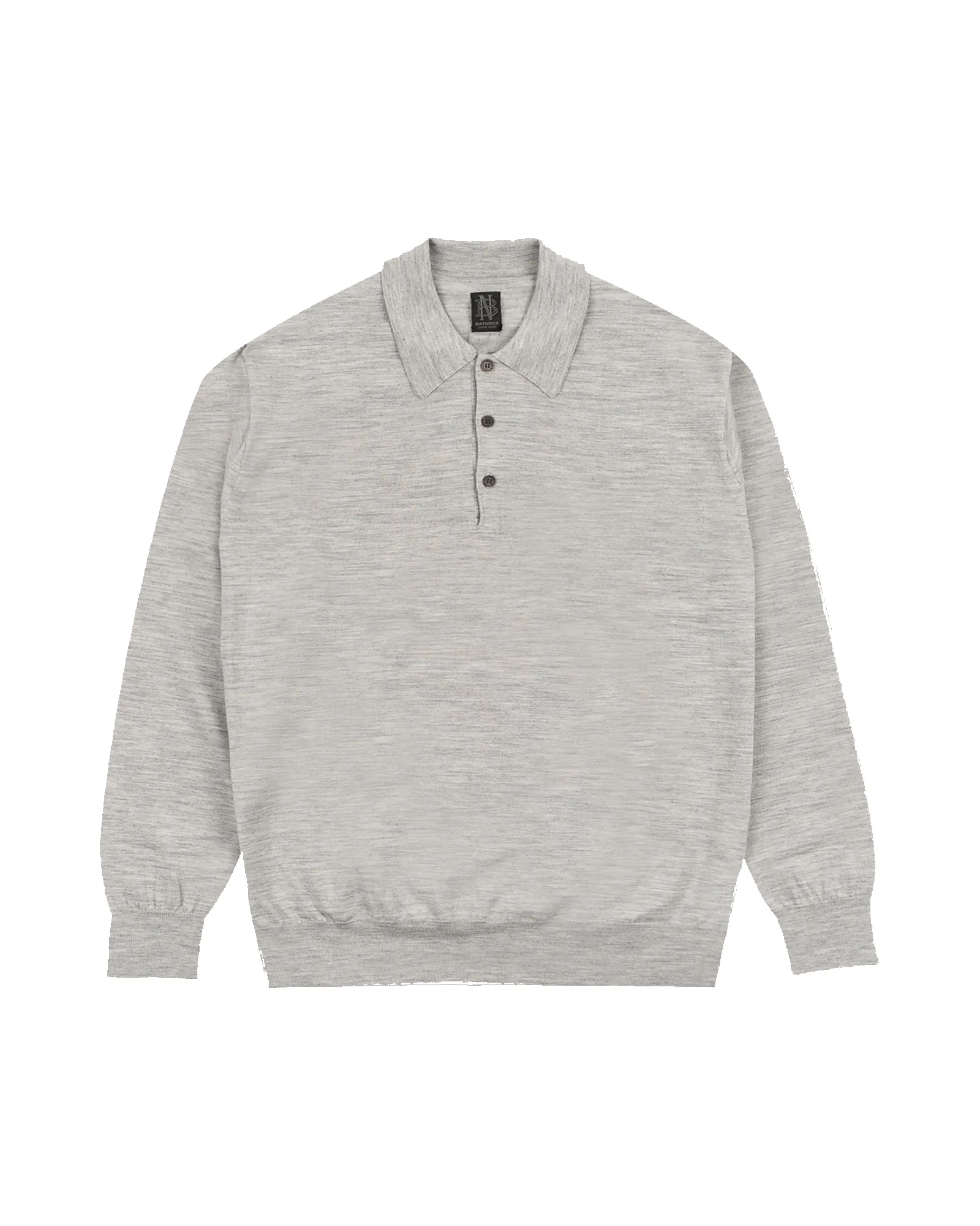 Batoner - Knit - Essential High Gauge - Polo - Gray sold by Reception