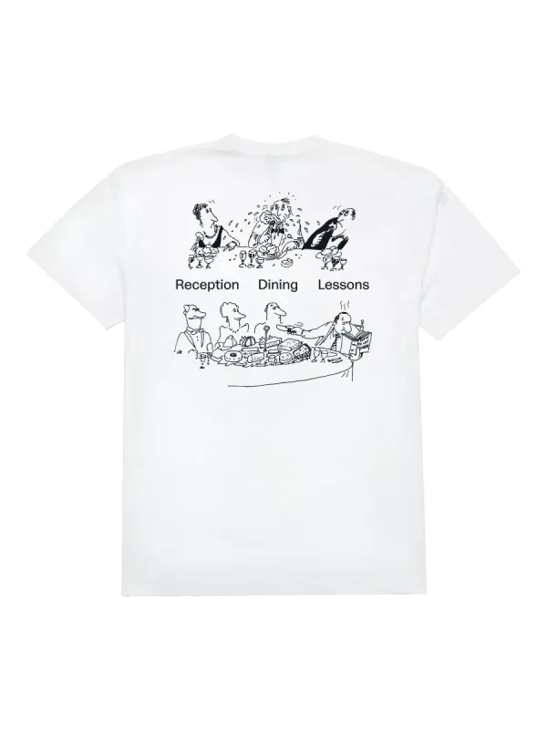 Reception - Tee - Dining - SS Pocket Tee - White sold by Reception