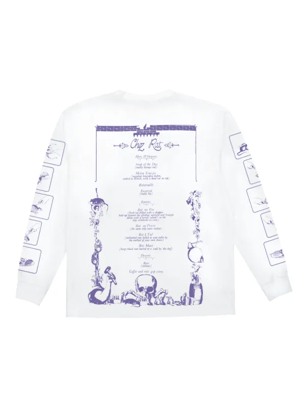 Reception - Tee - Chez Rat - LS Tee - White sold by Reception