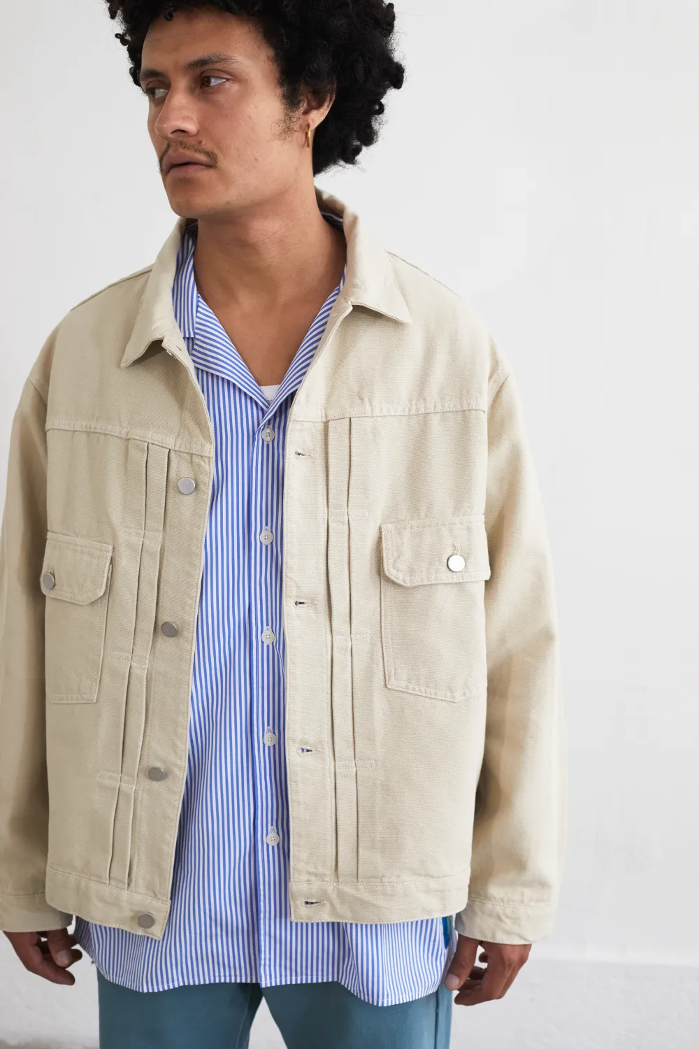 Reception - Jacket - Trucker - Jacket - Dusty Sand sold by Reception product image thumbnail 4