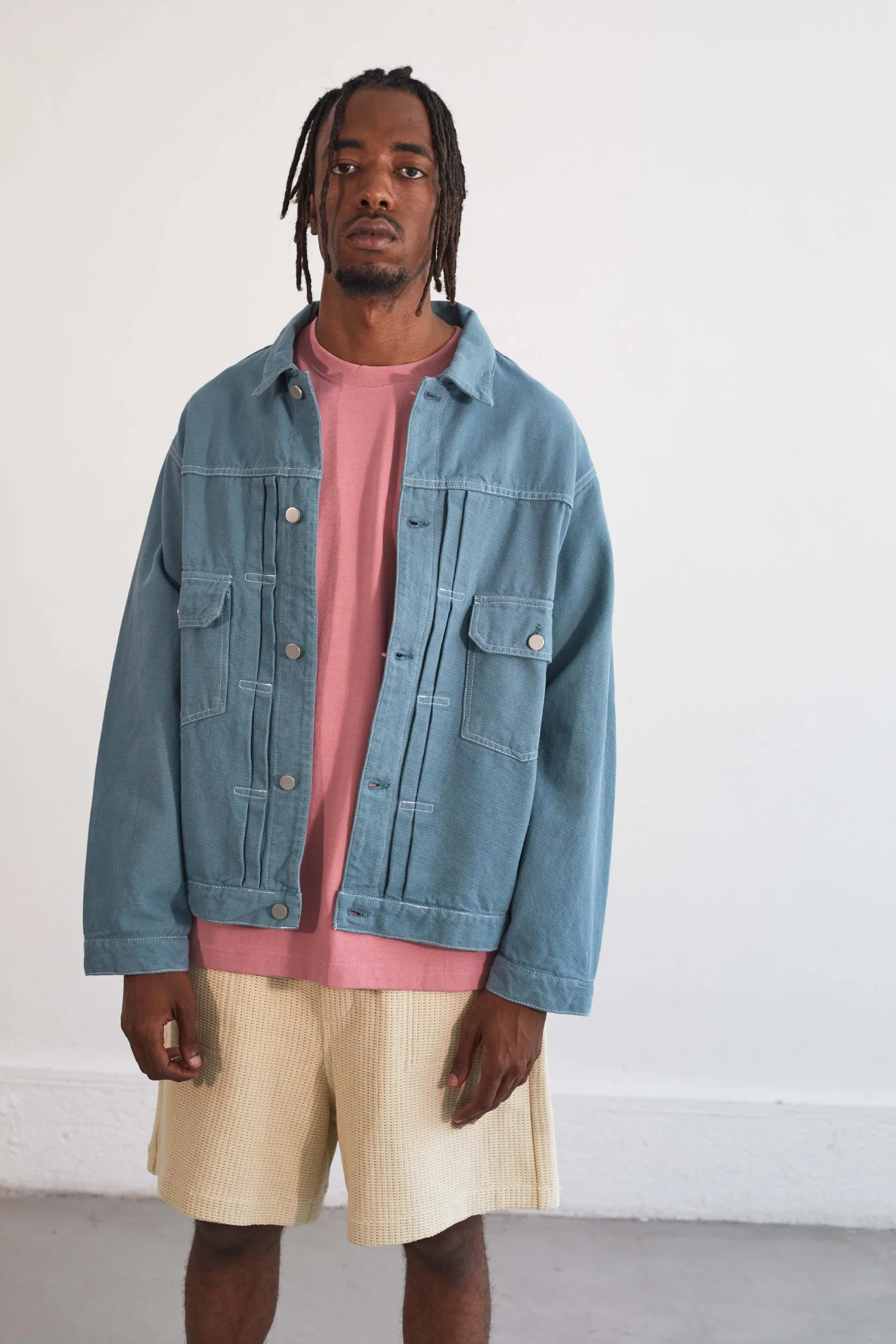 Reception - Jacket - Trucker - Jacket - Dusty Green sold by Reception product image thumbnail 4