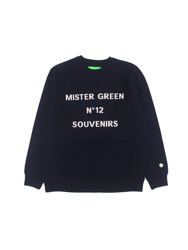 Mister Green - Sweat - No. 12 Souvenirs - Sweat - Navy sold by Reception