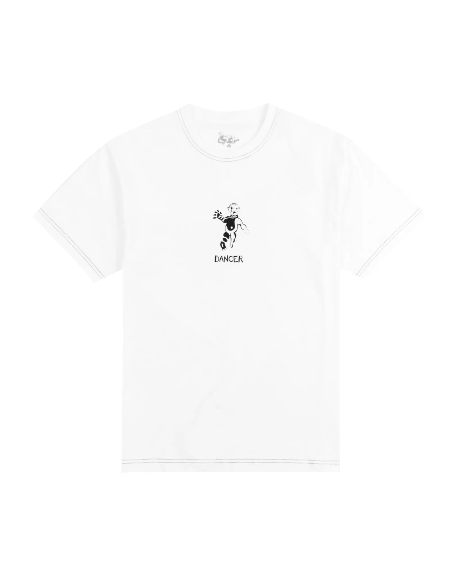 Dancer - Tee - OG Logo Contrast Stitch - Tee - White sold by Reception