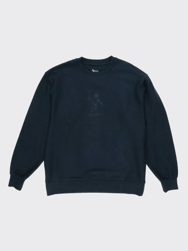 Dancer - Sweat - OG Logo Pique - Crewneck - Navy sold by Reception
